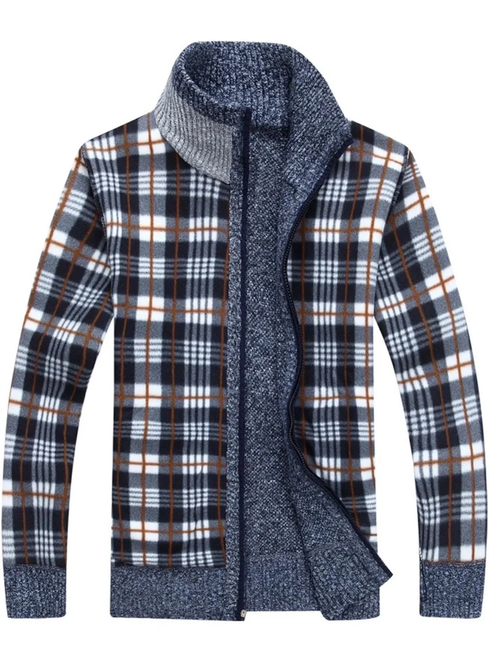 Yeokou cashmere wool blend full zip cardigan